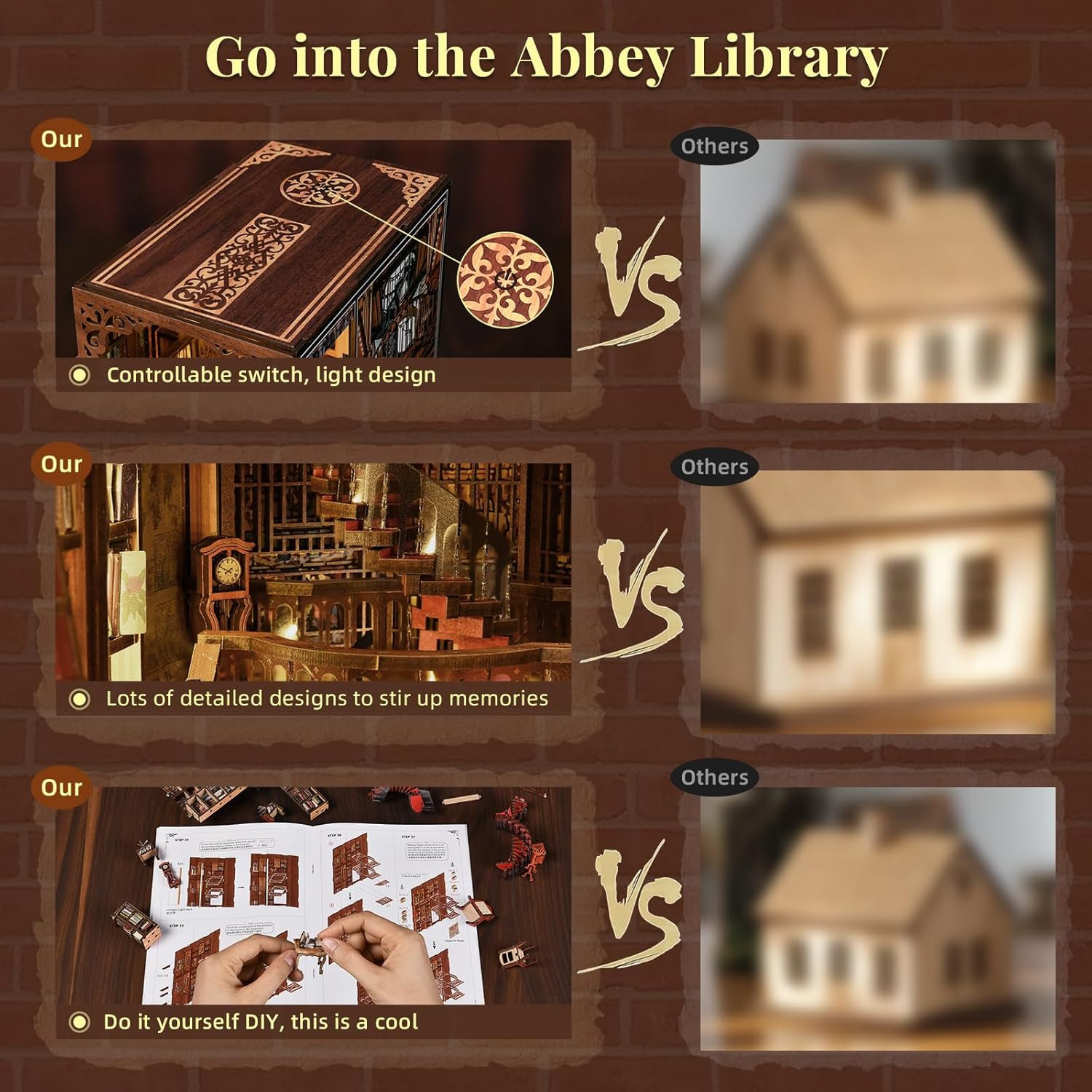 Thumbnail 5 de CCCDF Book Nook Abbey Library DIY 📚