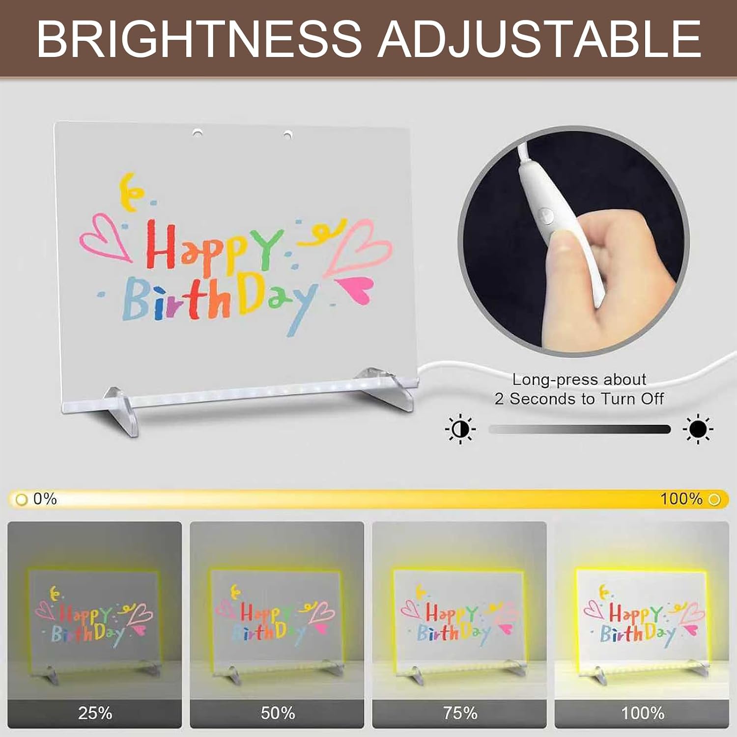 Thumbnail 5 de LED Note Drawing Board for Children