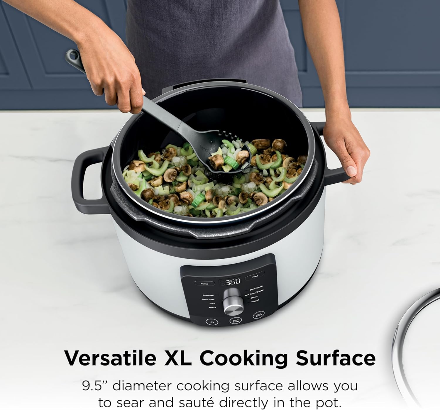 Thumbnail 3 de Ninja HyperHeat 9-in-1 Electric Pressure Cooker (6.5 Qt, PC201WH)