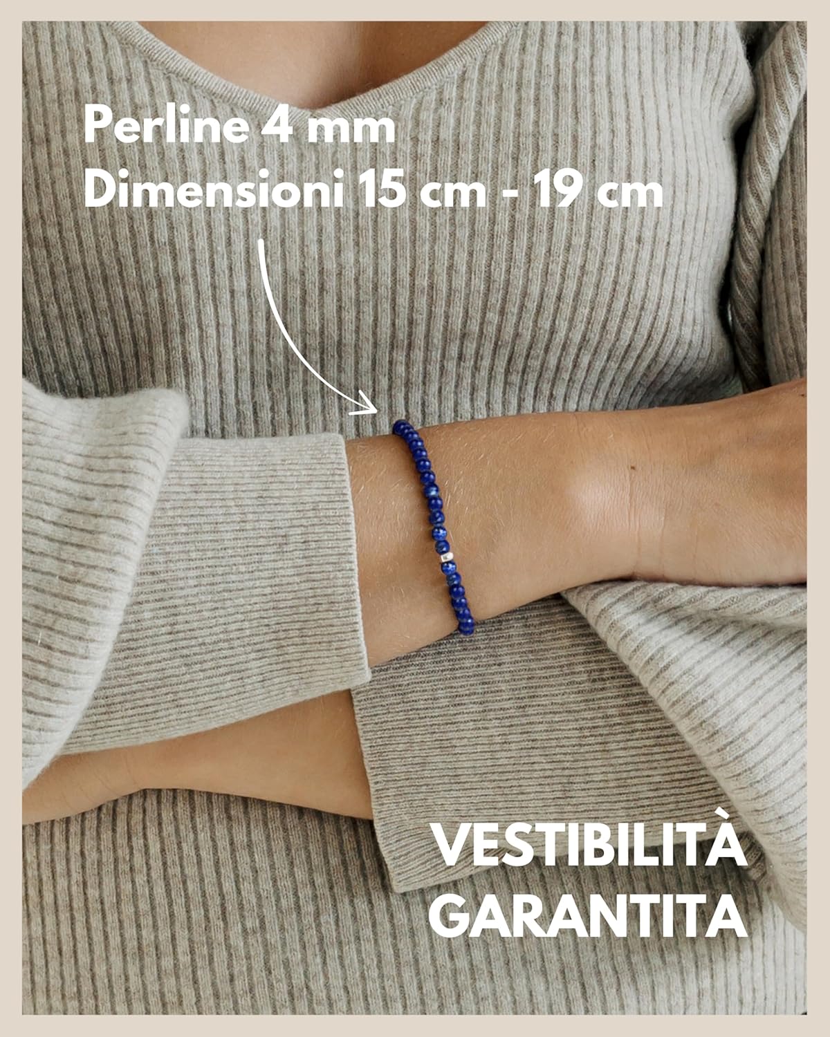 Thumbnail 4 de GD GOOD.designs bracciale di perle con pietre naturali e perla in argento 925 (4 mm) per donna