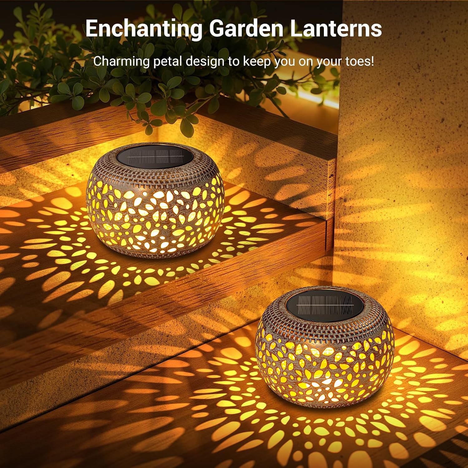 Detalle 2 de Solar Outdoor Lantern, Metal