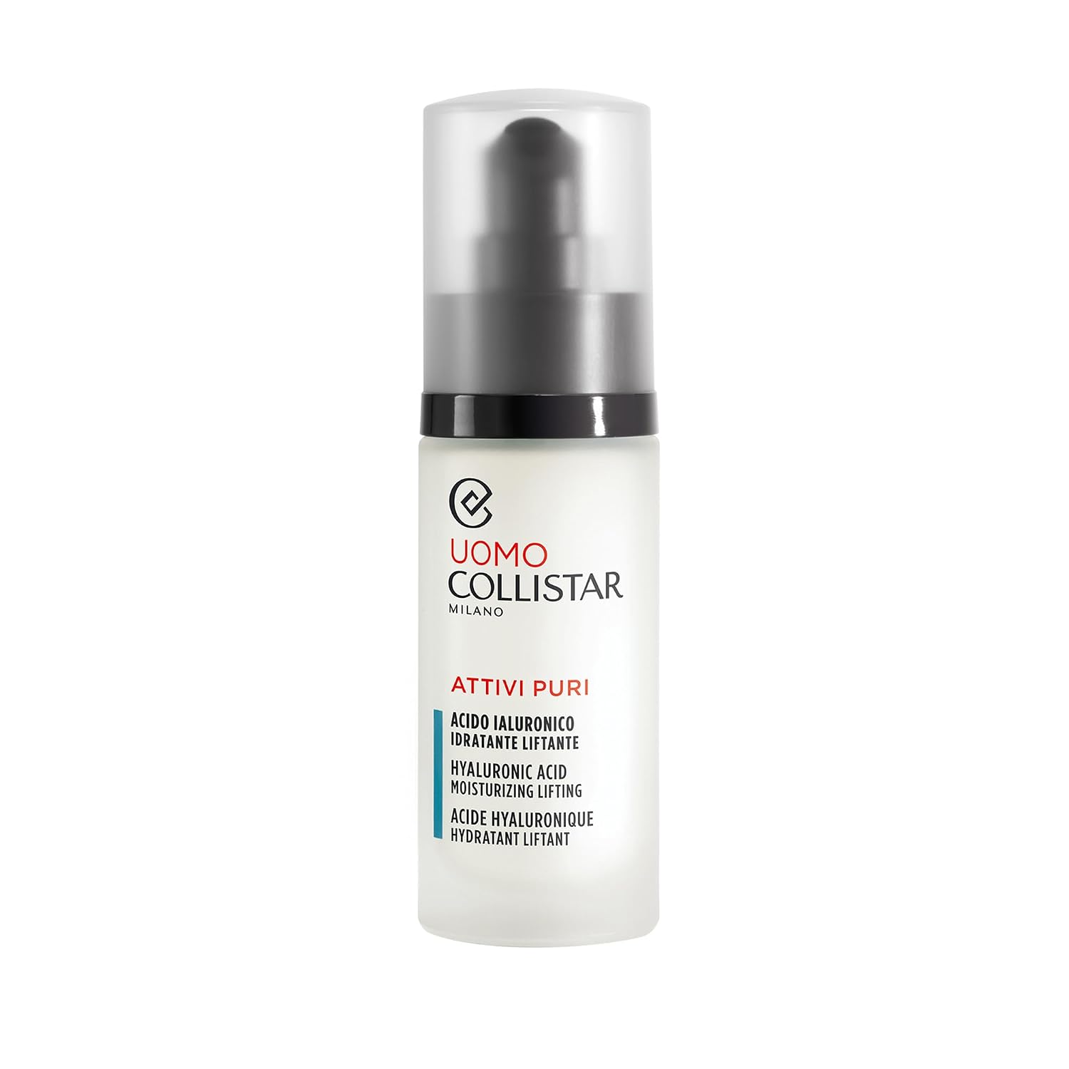 Detalle de Collistar Attivi Puri Feuchtigkeitsspendendes Lifting‑Hyaluronsäure-Serum für Männer, 30 ml
