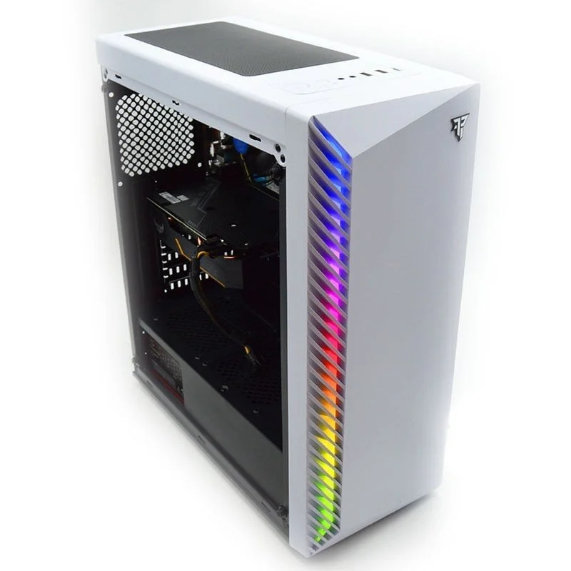 Detalle 2 de Tempest Shade RGB Torre ATX Blanca 🖥