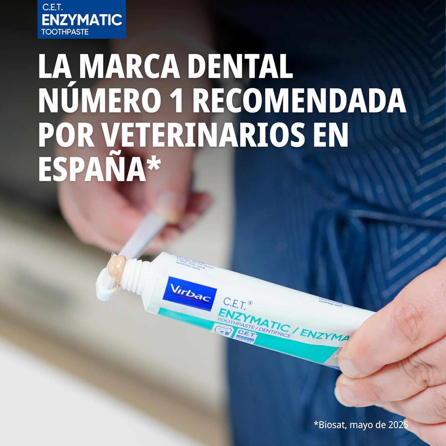 Detalle 2 de Virbac C.E.T dentífrico enzimático 70 gr