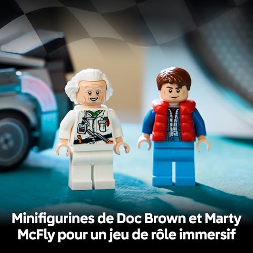 Thumbnail 5 de LEGO Speed Champions La Machine à Remonter Le Temps de Retour vers le Futur - Maquette avec Doc Brown & Marty McFly (77256)