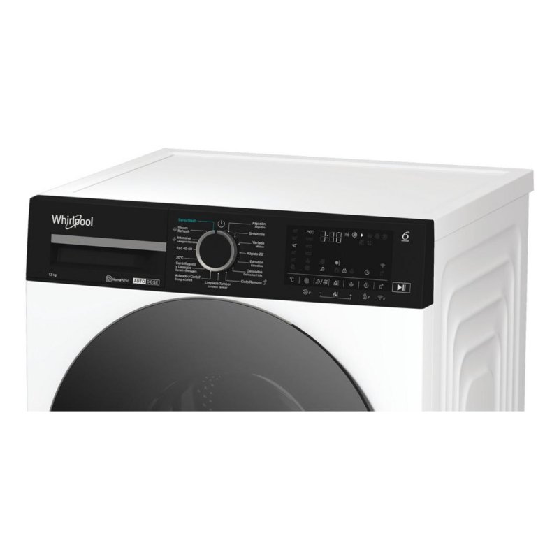 Detalle 2 de Lavadora Whirlpool WPM 27W ADS SPT 12 kg WiFi IA: lavado eficiente para familias