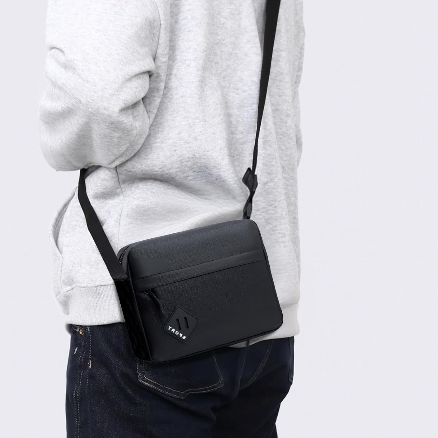 Thumbnail 1 de Aucuu Men's Shoulder Bag: Oxford Crossbody, Waterproof, Lightweight Daily Companion