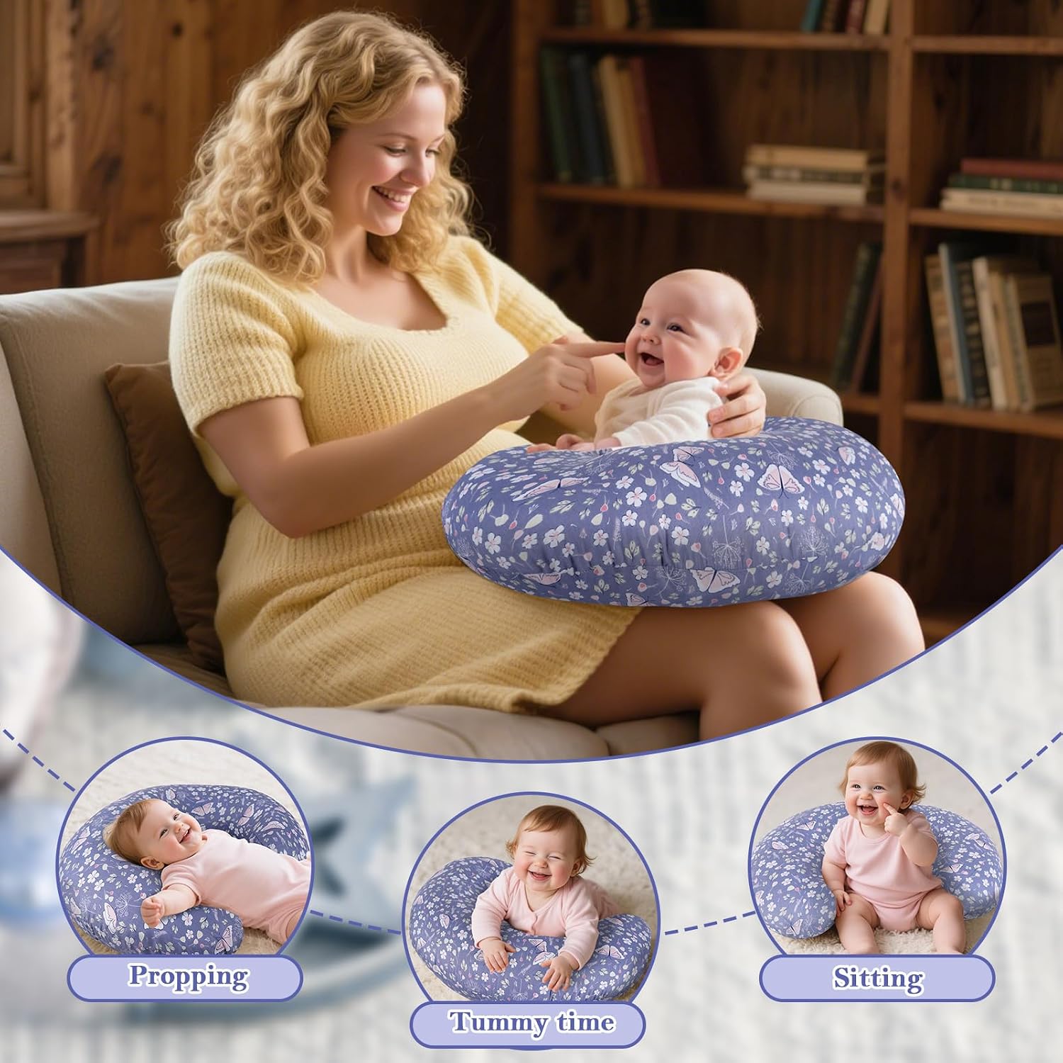 Thumbnail 5 de LLCJYYCY NP002 Nursing Pillow, C-Shape with Removable Cotton Cover