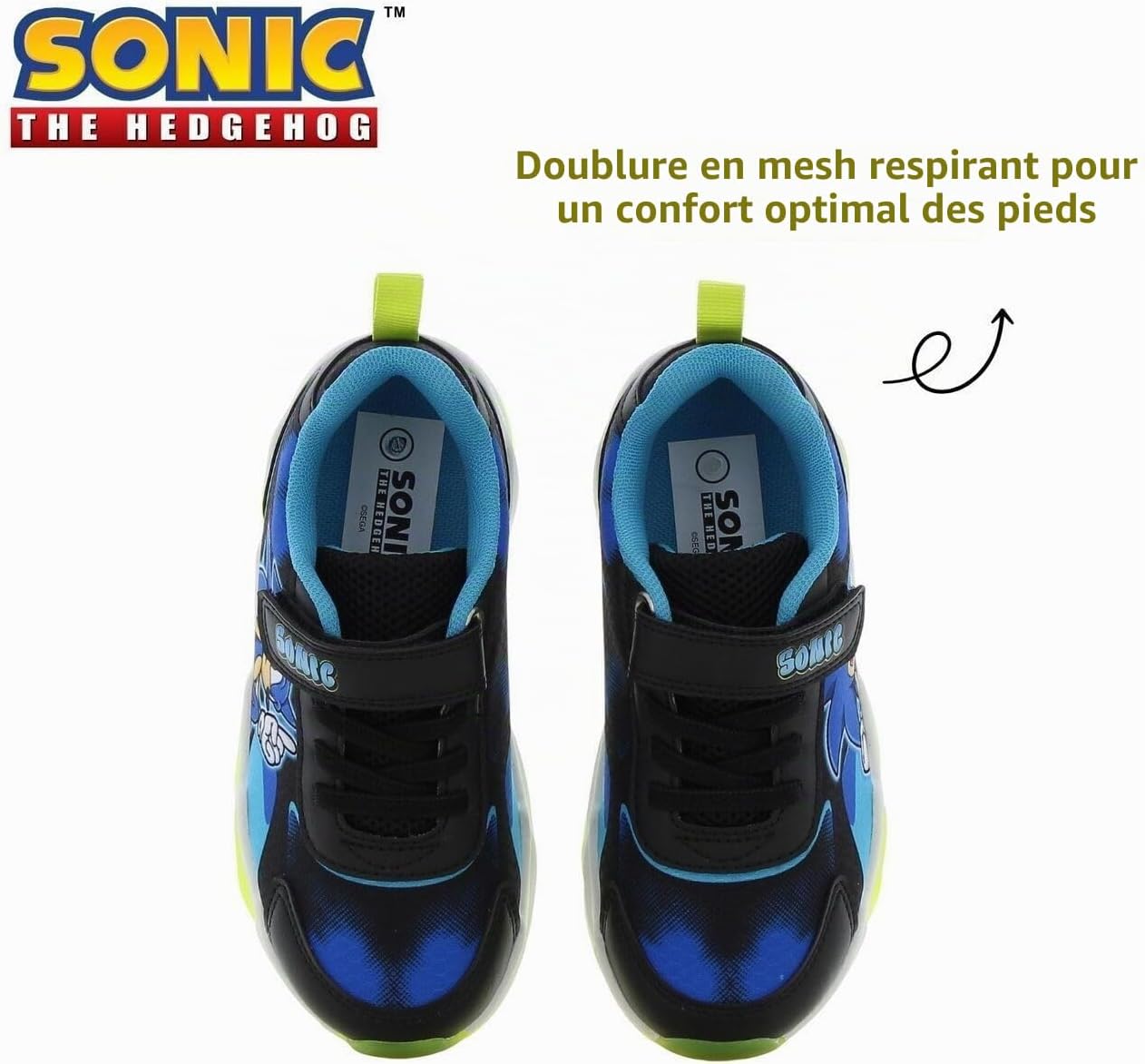 Detalle 1 de Leomil Sonic sneakers voor kinderen met lichtjes en lichte EVA-zool