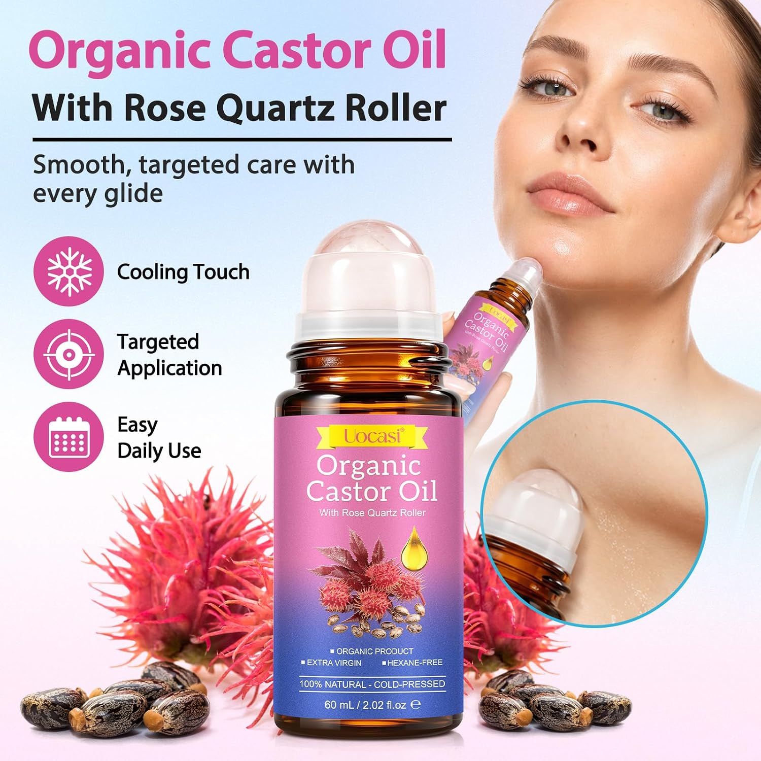 Detalle de Castor Oil Hair and Skin Oil 2.02 oz