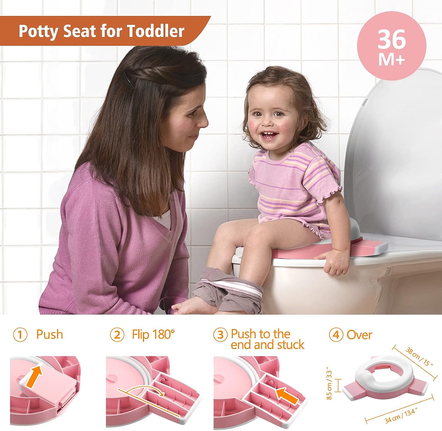 Detalle de Potty Training Toilet Seat 3-in-1 Portable Travel Potty
