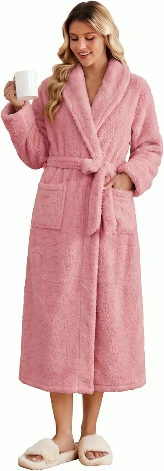 Detalle de Ekouaer Fleece Bathrobe