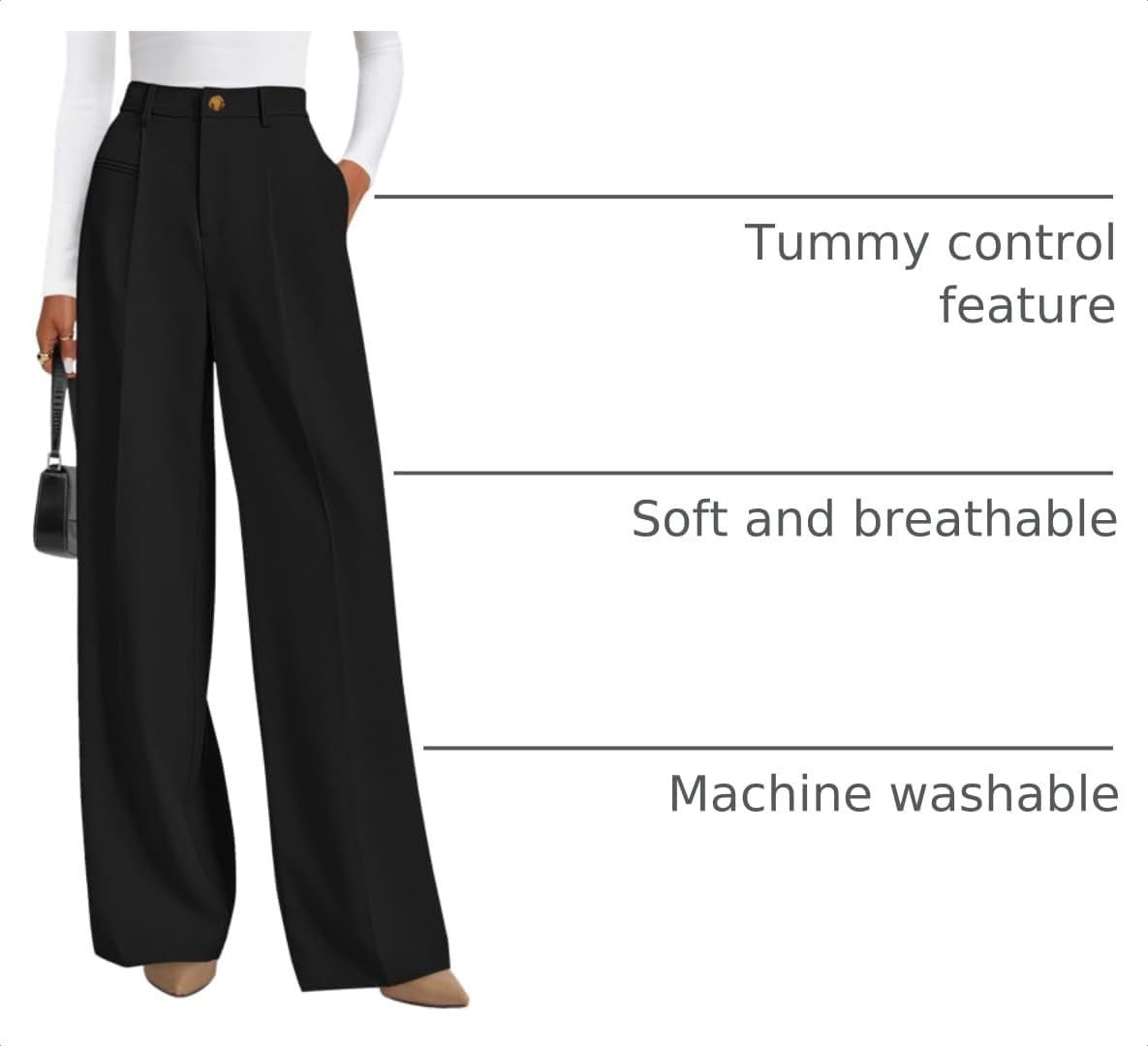 Detalle 2 de PrettYGarden Wide Leg Dress Pants