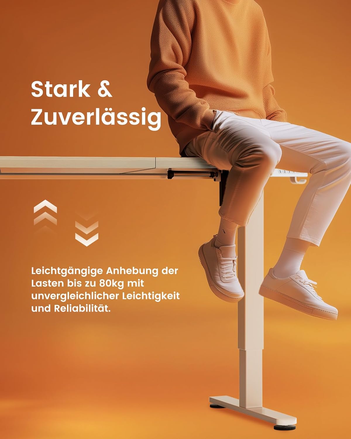 Thumbnail 4 de ErGear elektrisch höhenverstellbarer Schreibtisch 120 x 60 cm mit 4‑Memory-Smart-Pult