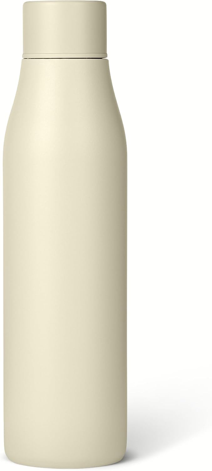 Detalle de Amazonベーシック 真空断熱ステンレス製ウォーターボトル 591ml アイボリー