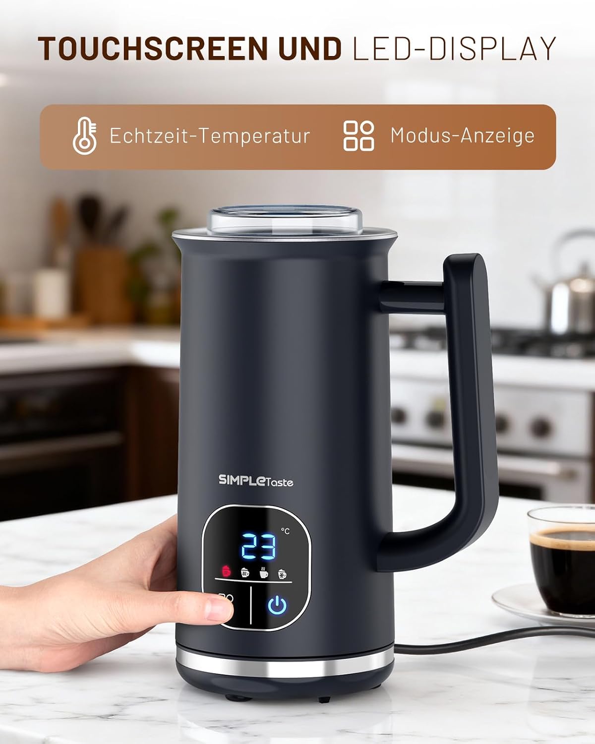 Thumbnail 1 de SIMPLETASTE Milchaufschäumer Elektrisch 4-in-1