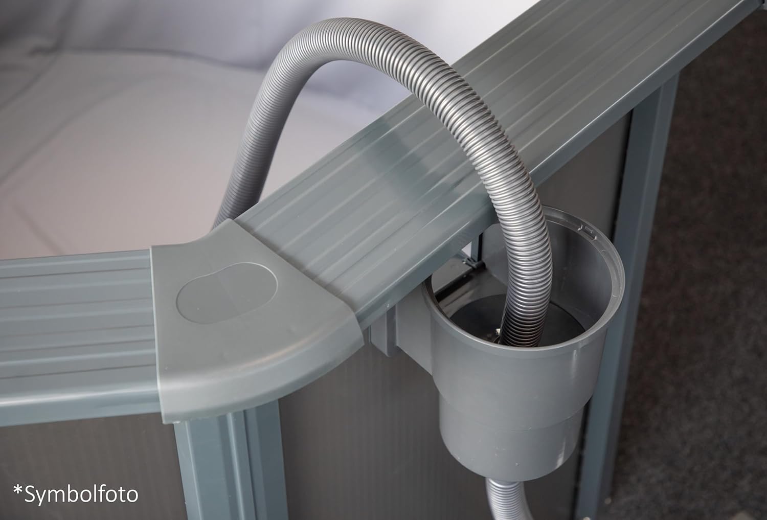 Detalle de Steinbach Skimmer S1 3-Piece, Bianco – lo skimmer per piscine in acciaio
