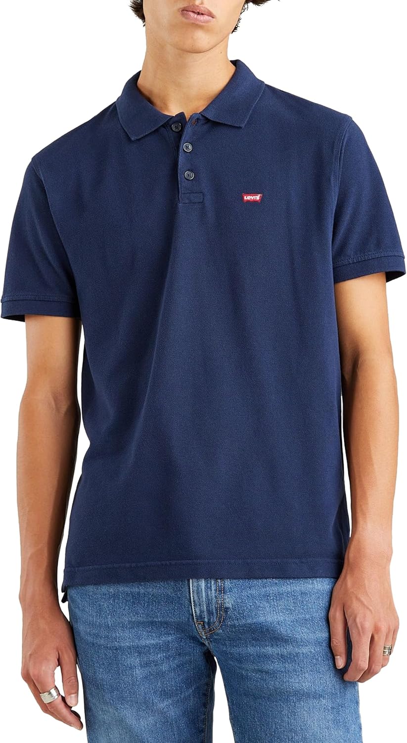 Detalle 2 de Levi's Housemark Polo Hombre - Camiseta Dress Blues 🌊