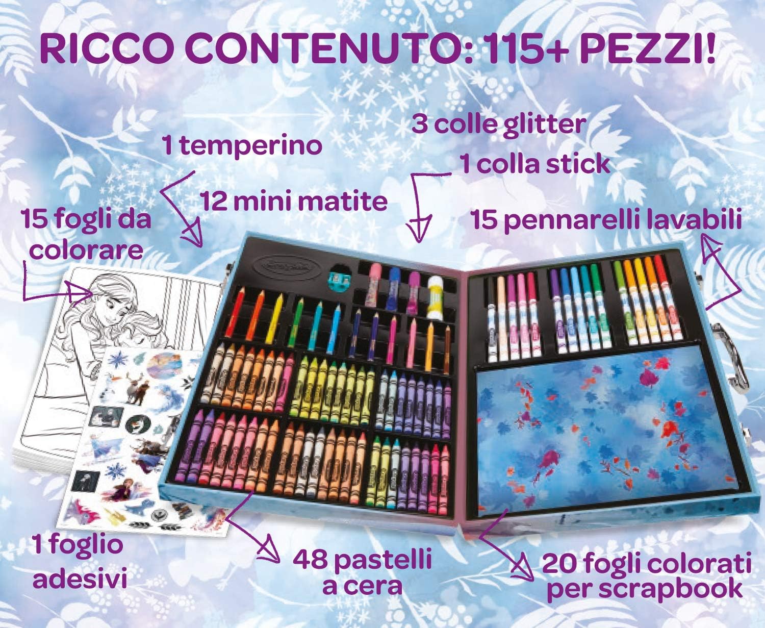 Thumbnail 3 de Crayola — Maletín de Pinturas Frozen II 🎨 Kits Creativos Infantiles