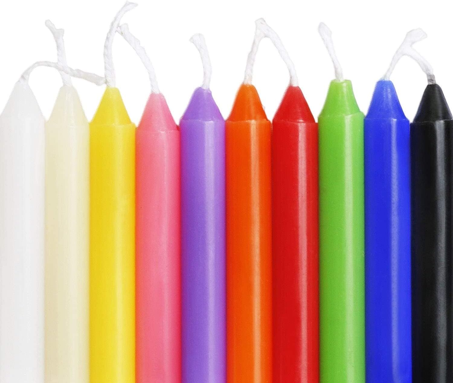 Detalle 2 de Grcdoyvl 4" Unscented Taper Candle Set of 100 🕯