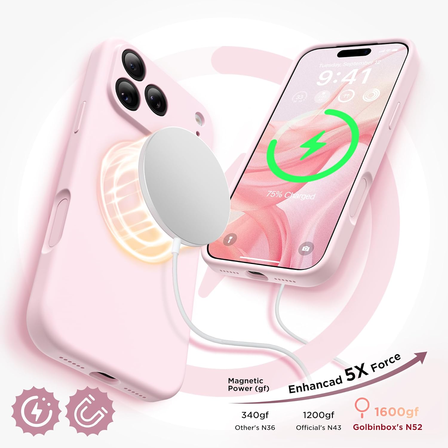 Detalle de GolbinBox iPhone 17 Pro MagSafe Case 16FT