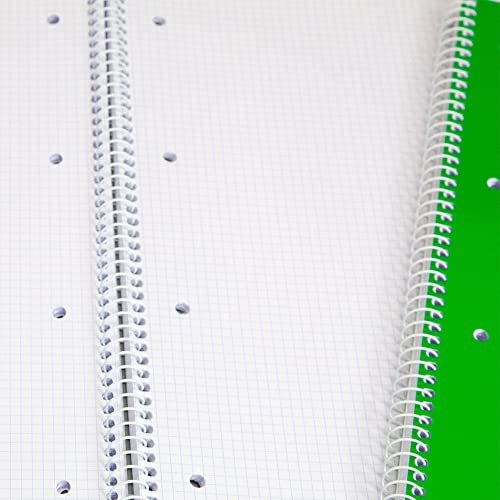 Detalle 2 de Favorit Quaderni Spiralati A4 Rigatura Quadretti 4mm, 5 Pezzi – 80 g/m²