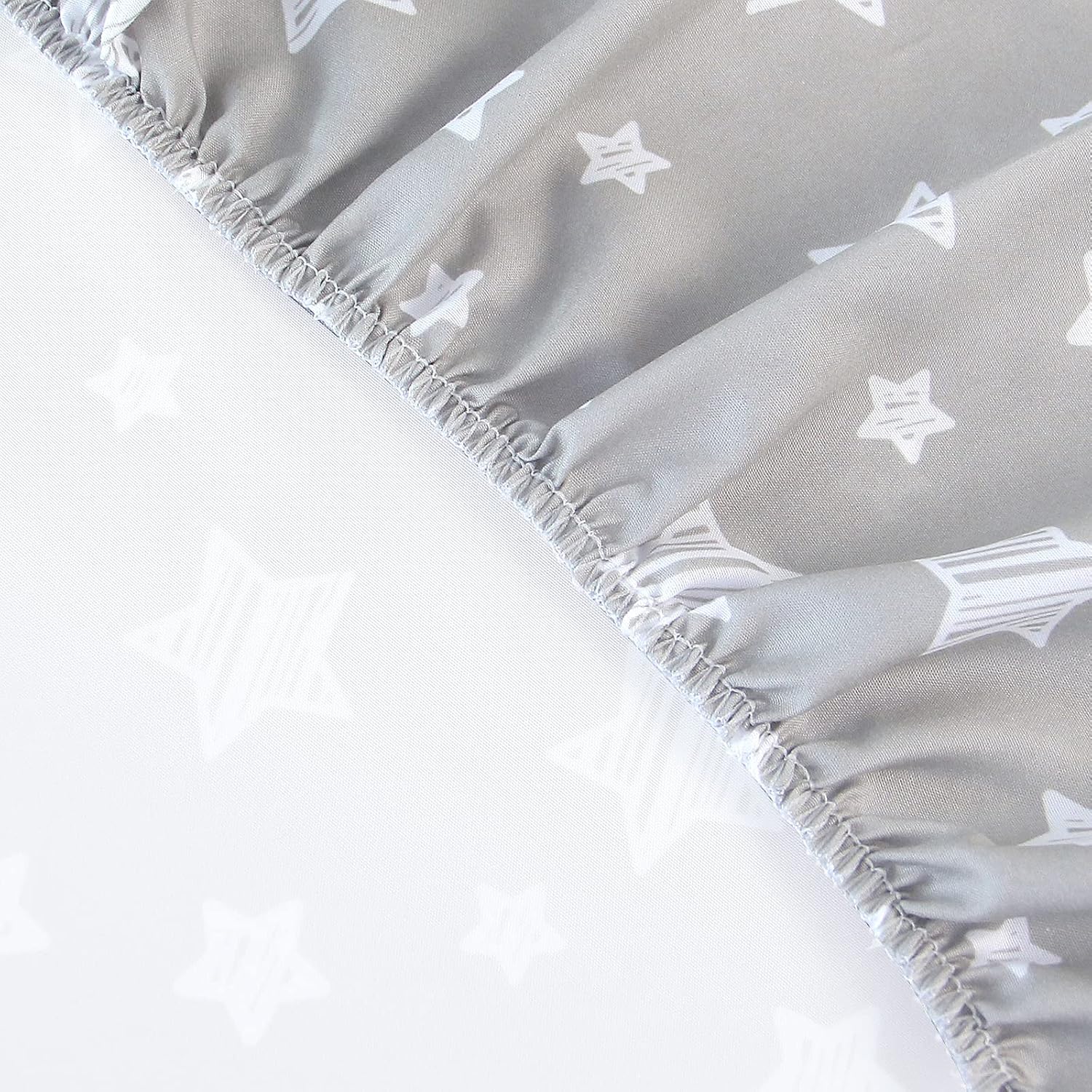 Thumbnail 2 de Moonsea Mini Crib Sheets, 2-Pack Microfiber Playard Fitted Sheets, Stars & Bunny