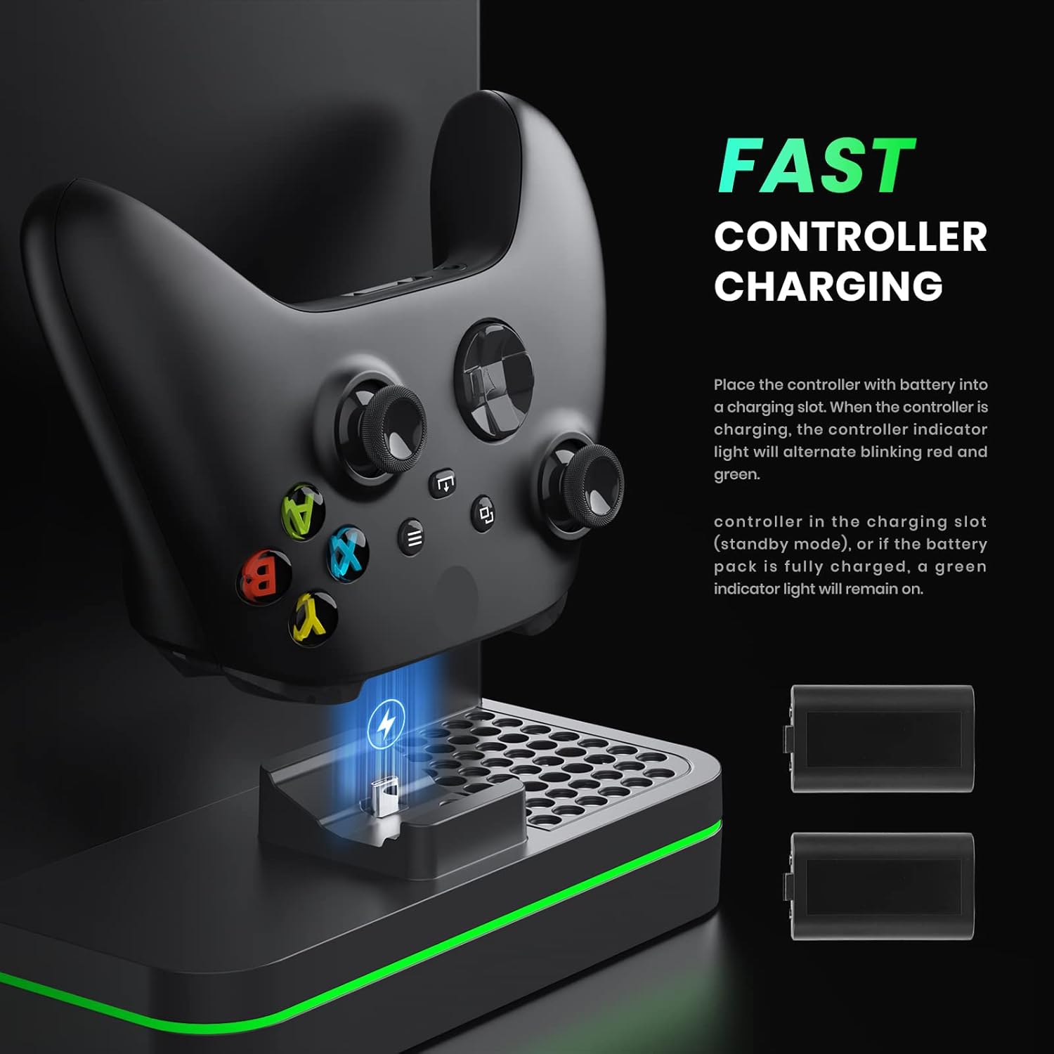 Thumbnail 5 de CODOGOY Charging Stand with Cooling Fan for Xbox Series X|S and Controllers (Vertical Dock)