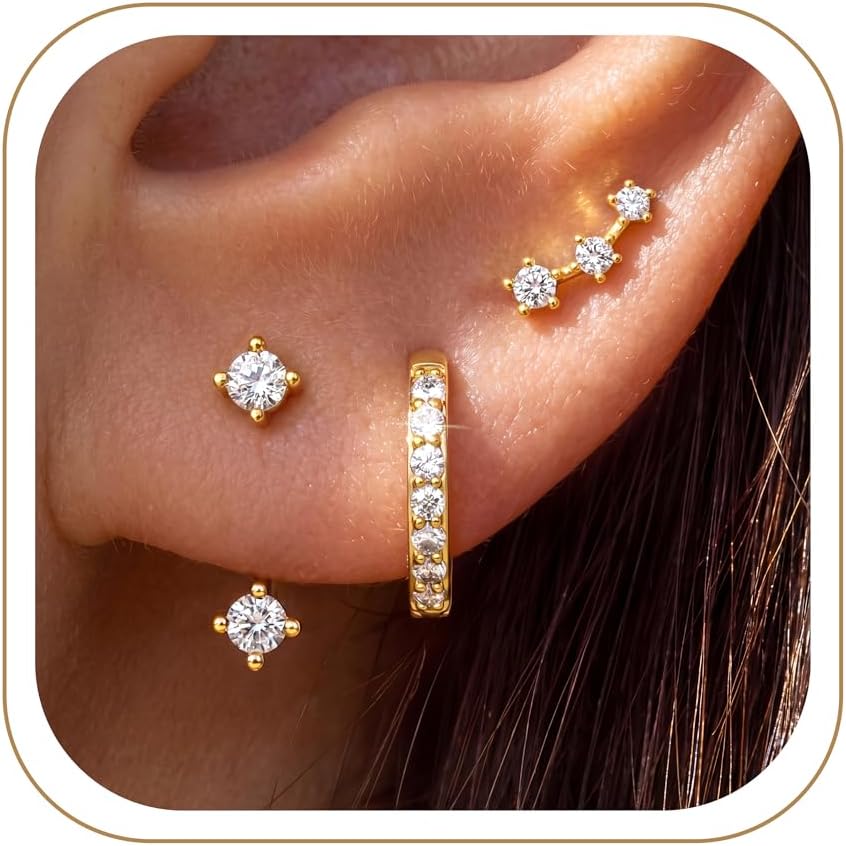Detalle de Gold-Plated Earring Set