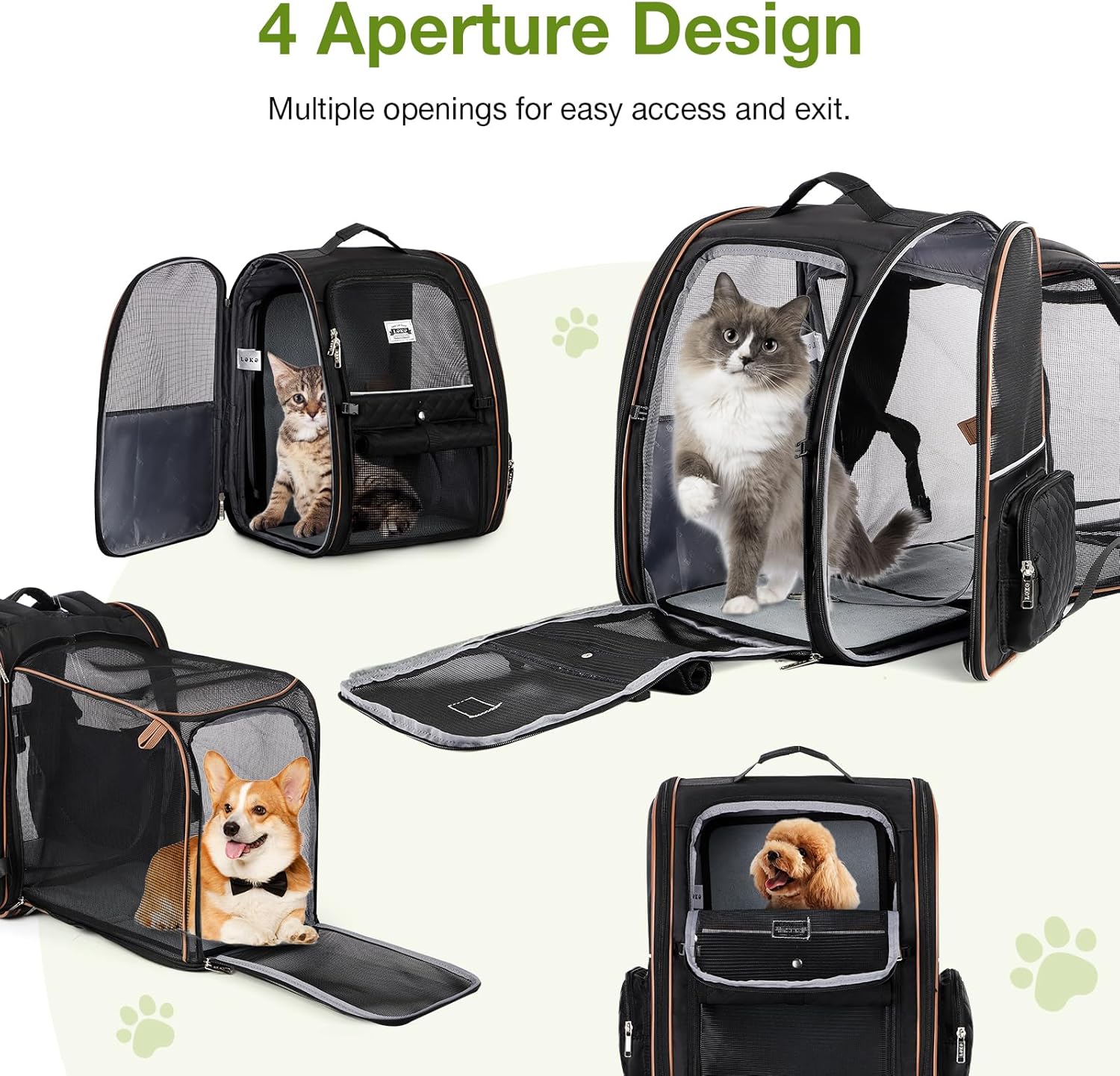 Thumbnail 4 de Cat carrier backpack expandable, up to 25 lbs