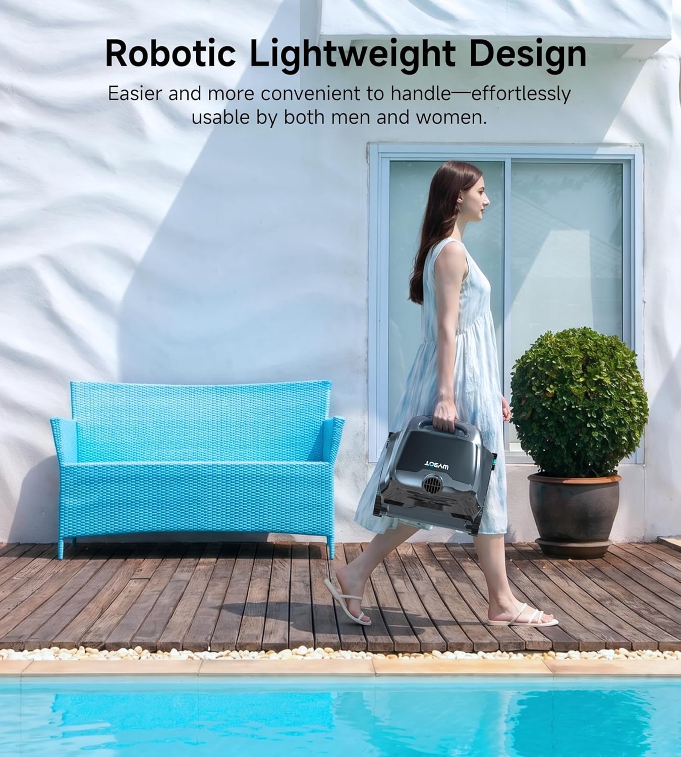 Thumbnail 6 de WYBOT Cordless Robotic Pool Vacuum (2026 NEW) with Six-Roller Brush — Edge-to-Edge Cleaning for Inground & Above Ground Pools