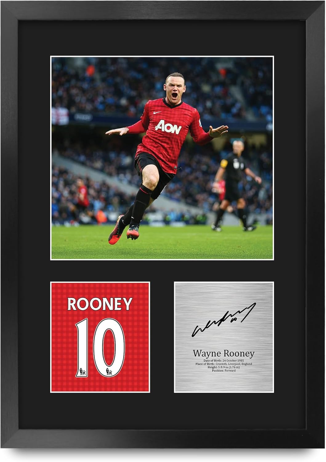 Thumbnail 6 de HWC Trading FR A3 Wayne Rooney framed printed autograph picture (A3) for football fans