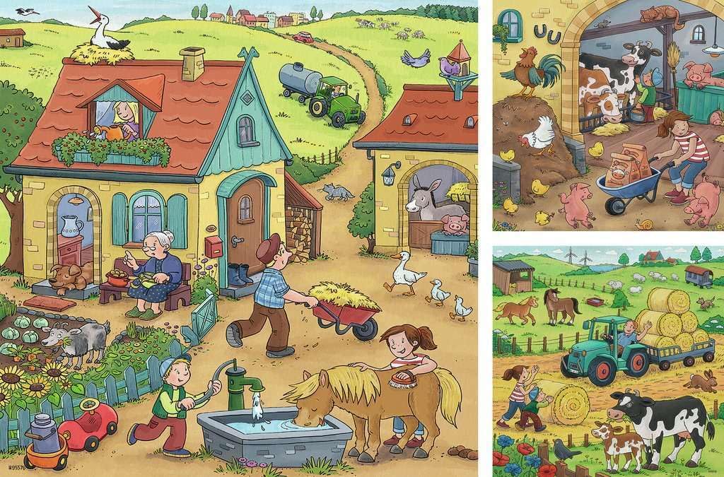 Detalle 2 de Kinderpuzzle Bauernhof 3x49 Teile 05078