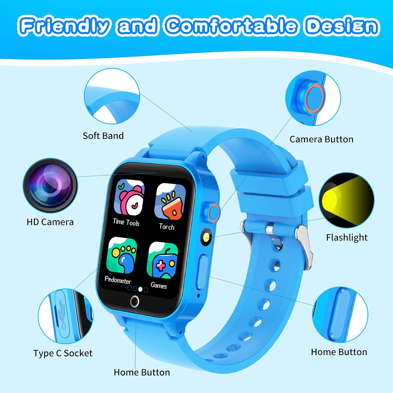 Thumbnail 6 de Cosjoype Kids Smart Watch 26 Games