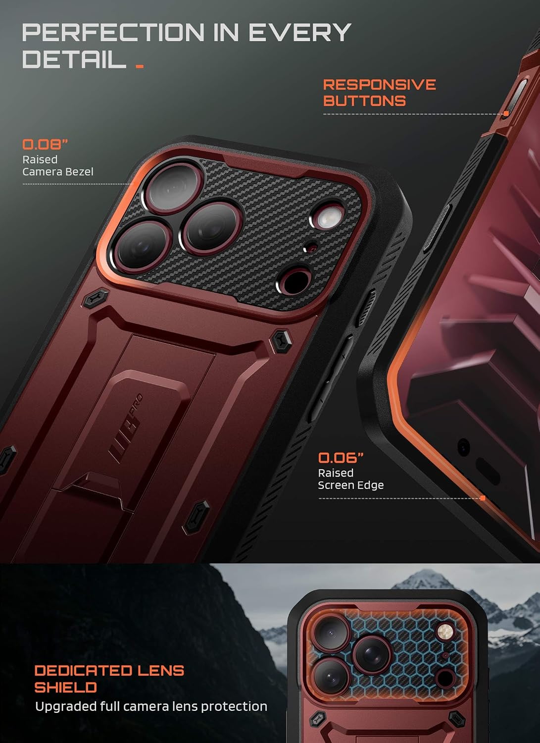 Thumbnail 6 de SUPCASE iPhone case, Burgundy
