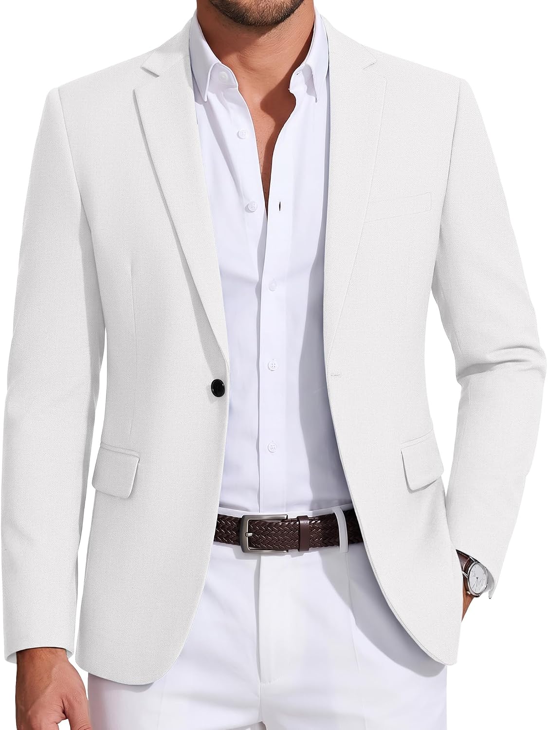 COOFANDY Mens Sport Coat Casual Blazer One Button Business Suit Jacket