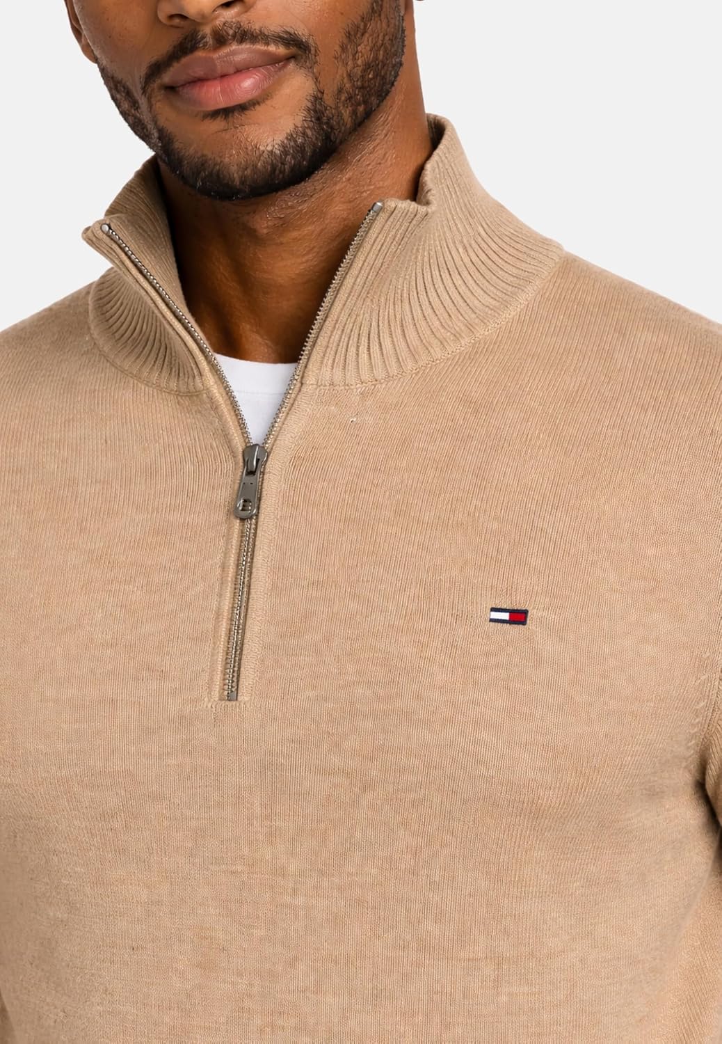 Detalle 2 de Pullover Tommy Jeans con zip light uomo