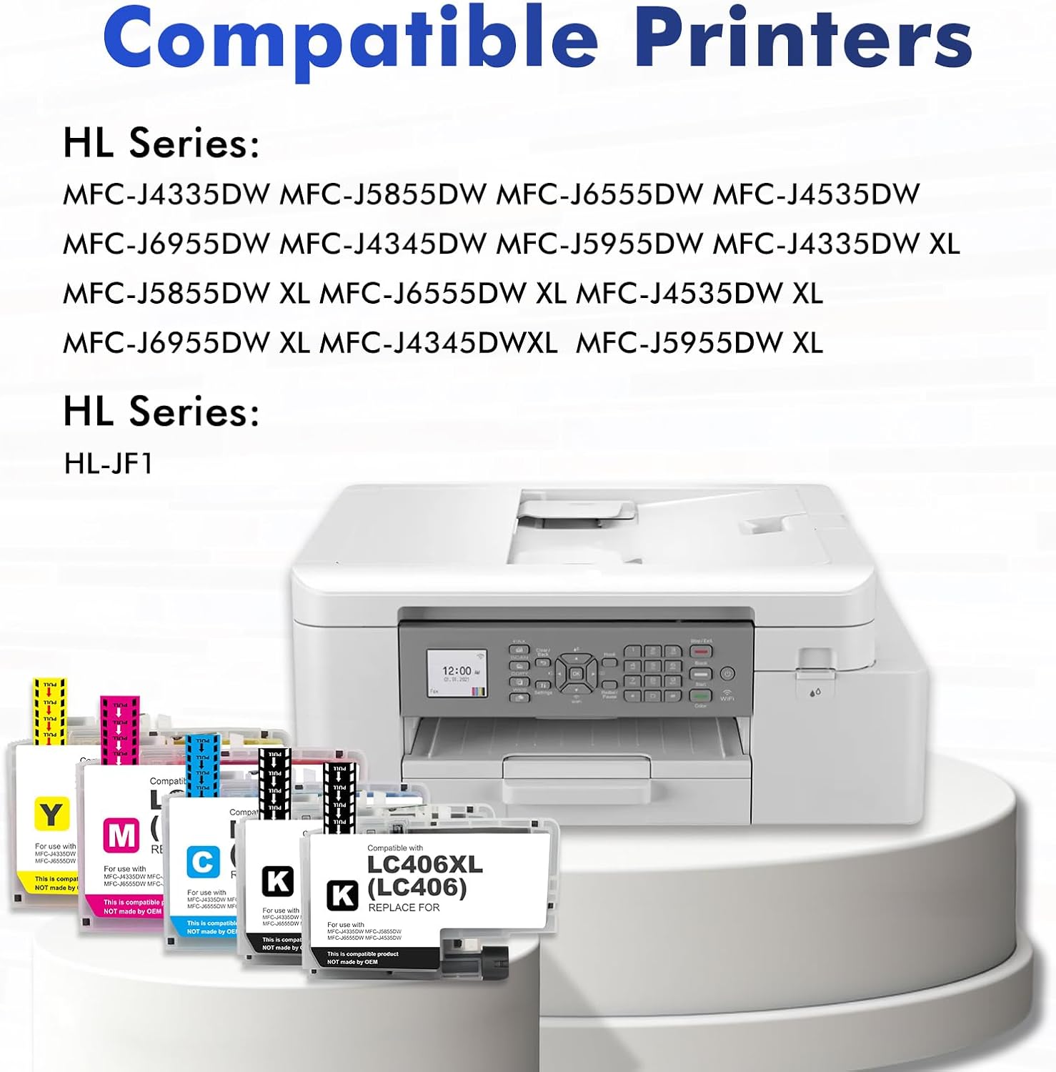 Thumbnail 1 de Toner Bank LC406/LC406XL Ink Cartridges, 5-Pack, Black and CMY