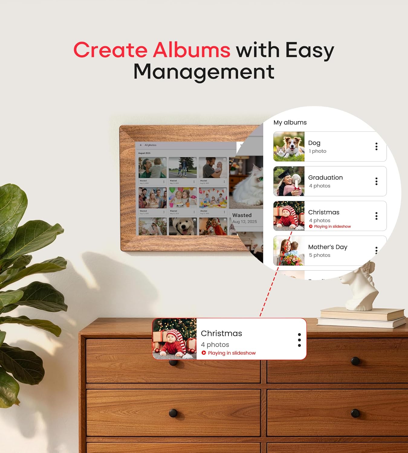 Thumbnail 4 de Frameo 10.1" Digital Picture Frame 32GB