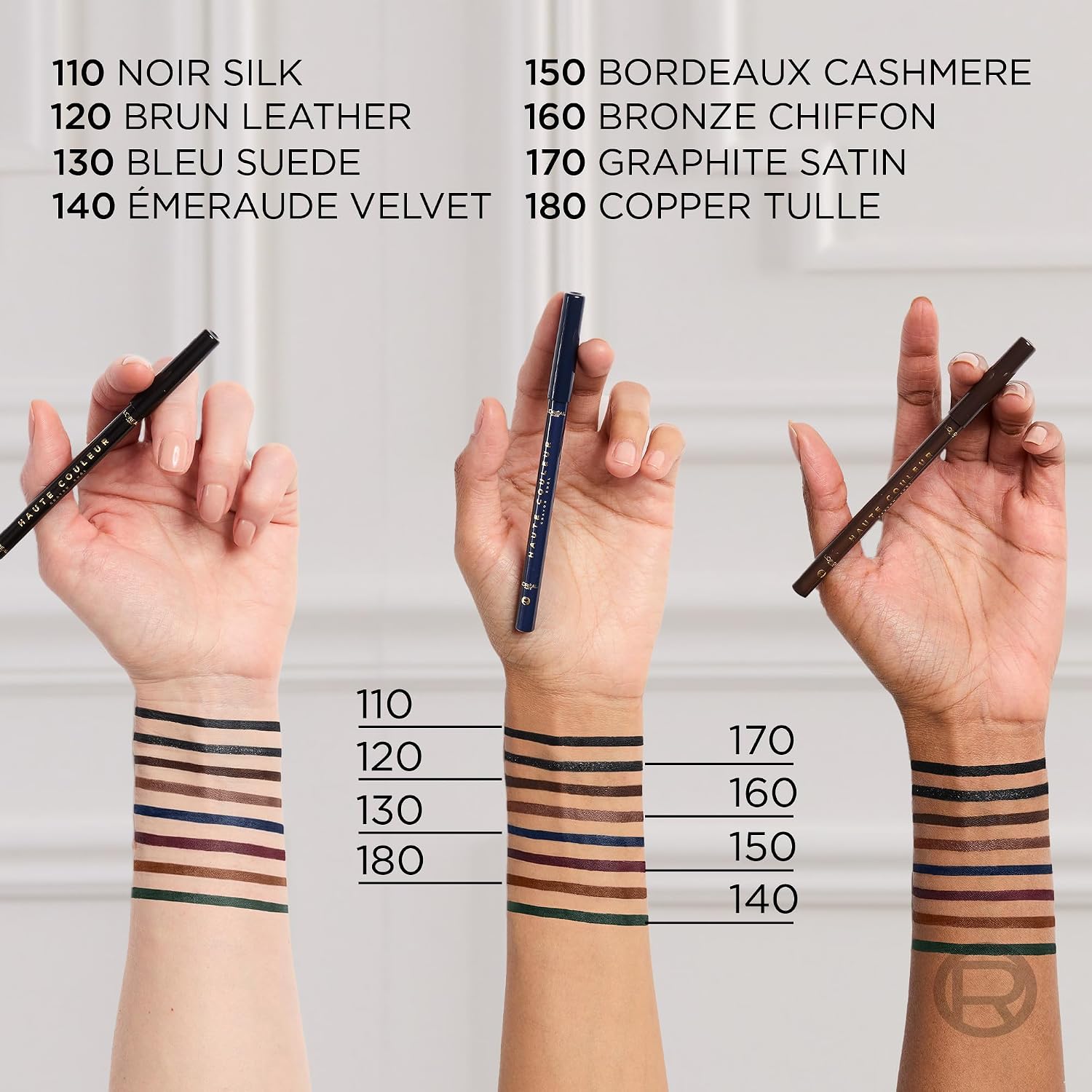 Thumbnail 6 de L’Oréal Paris Matita Occhi Khol Haute Couleur 120 Brun Leather, colore pieno e tratto modulabile