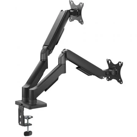 Detalle 2 de Soporte de Mesa AISENS DT32TSR-357: Brazo articulado de contrapeso para 2 monitores 17–32″ (negro)