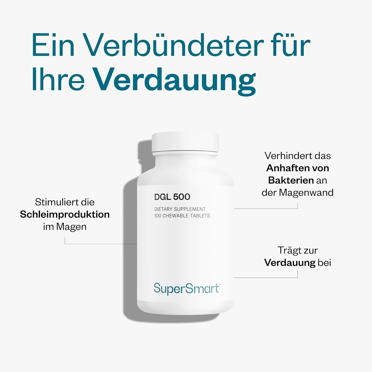 Thumbnail 3 de DGL 500-3000 per Tag von Supersmart – natürliche Linderung bei gastroösophagealalem Reflux (DGL)