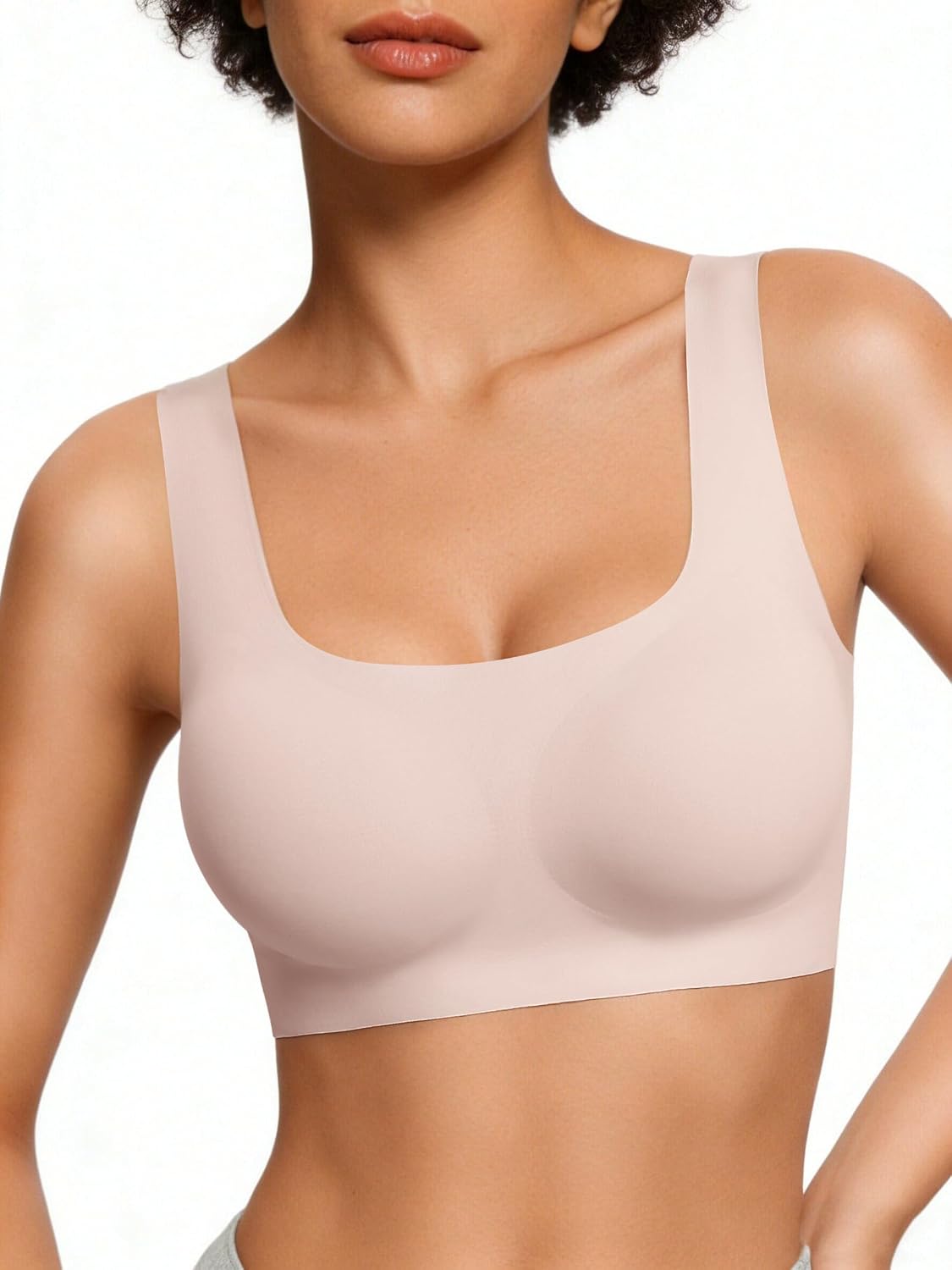 Detalle de Avidlove Women's Comfy Pullover Wireless Bra, Seamless with Wide Straps