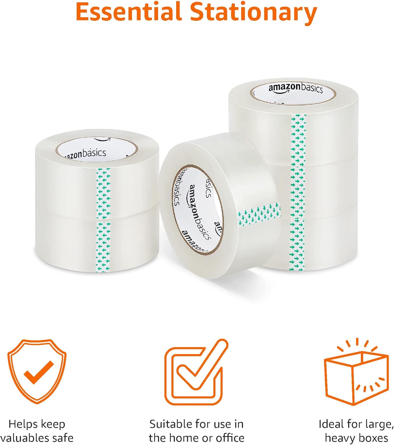 Thumbnail 2 de Amazon Basics Moving and Storage Packaging Tape 6-pack, 4.7 cm x 99.6 m 📦