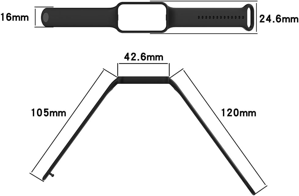 Detalle de BYISYUE silicone sport watch strap for Amazfit Band 7
