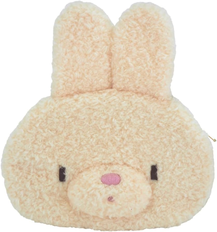 Detalle de ふわふわたっとん ポーチ ぬいぐるみのような表情が特徴のキャラクターポーチ