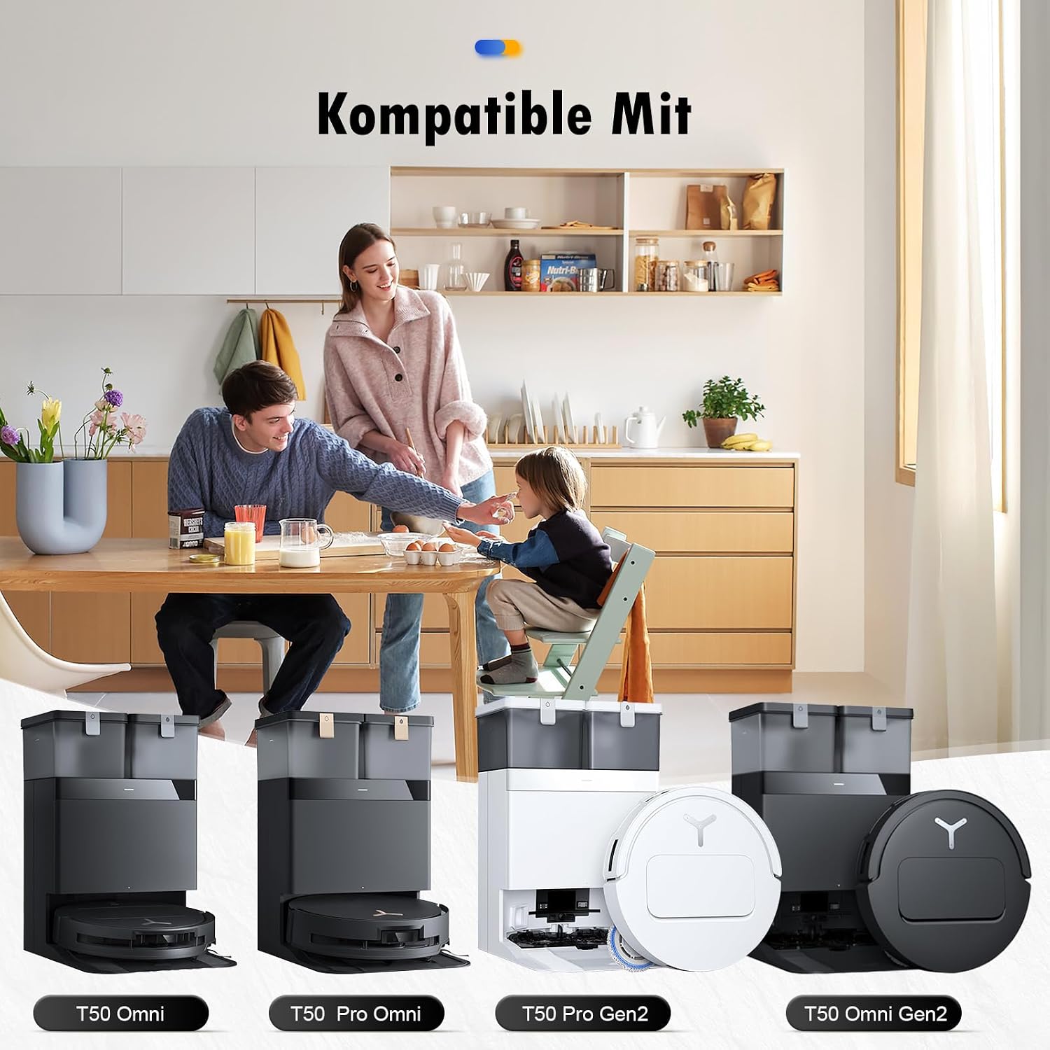 Detalle 2 de Zubehör Ecovacs Deebot T50 Omni 20 Teile đ€