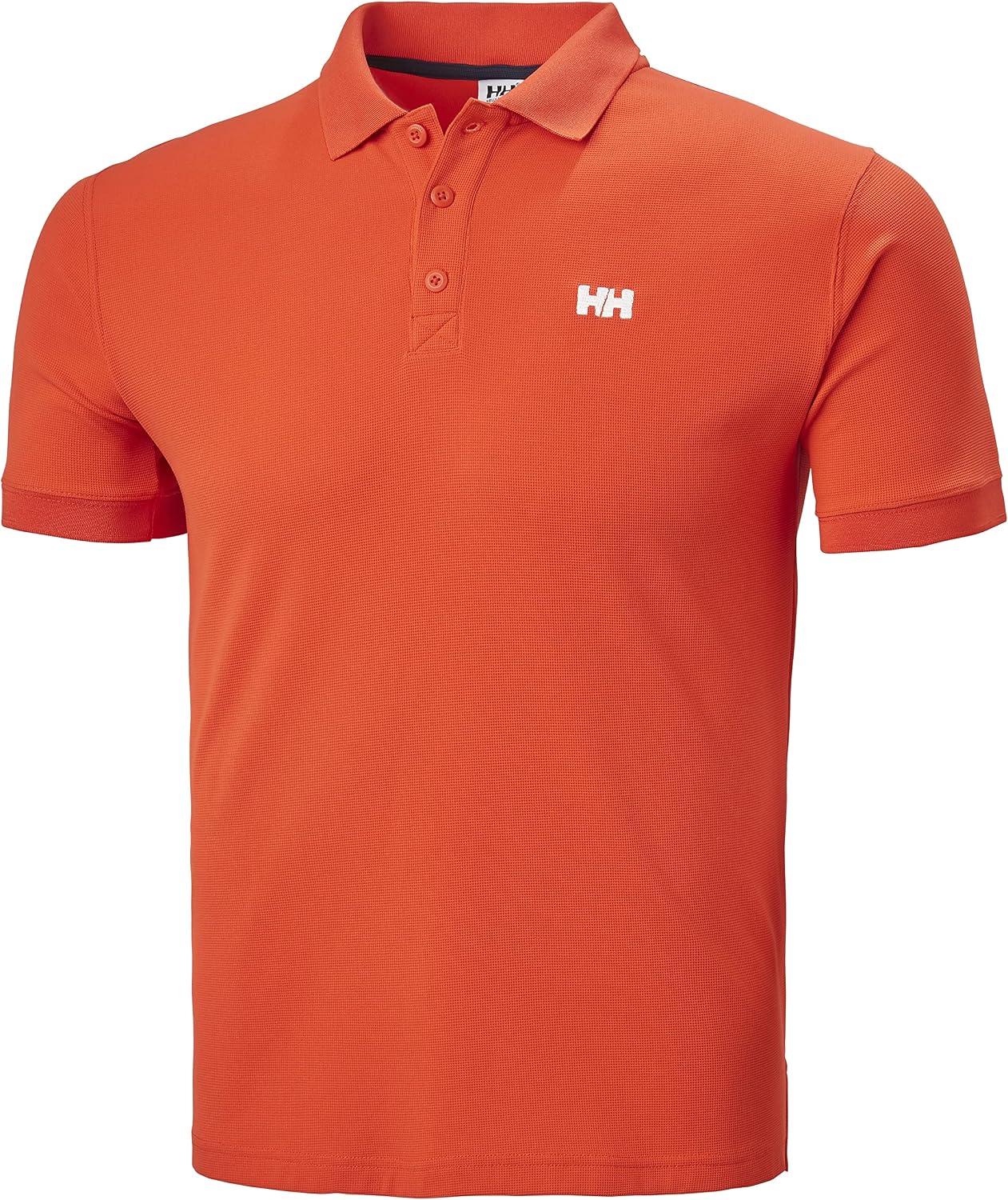 Detalle de Helly Hansen Driftline Polo para Hombres (Blanco, L) — polo de secado rápido de tactel