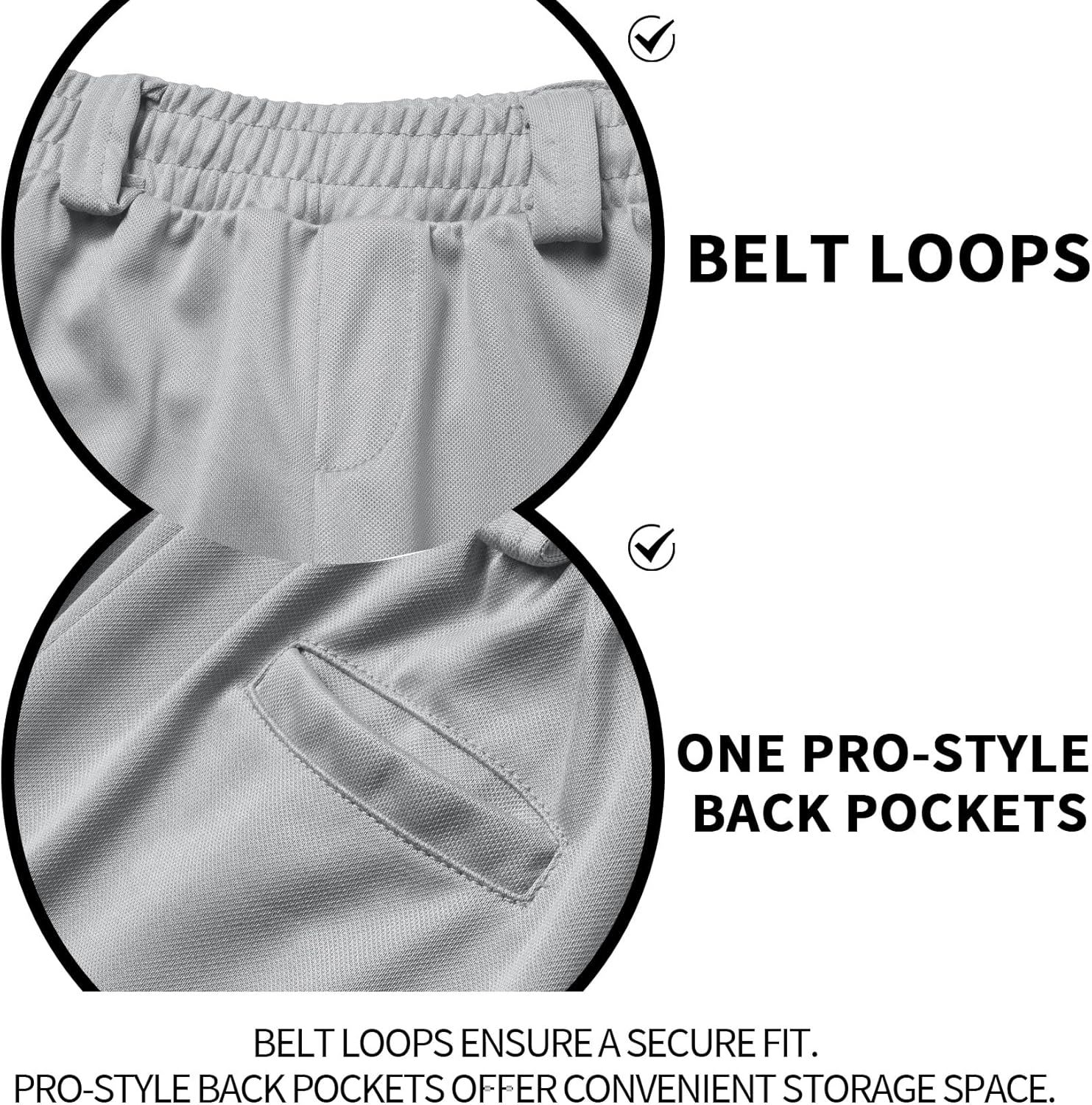 Thumbnail 2 de QBK Kids Baseball Pants (2T–7T) for T-Ball, Baseball & Softball