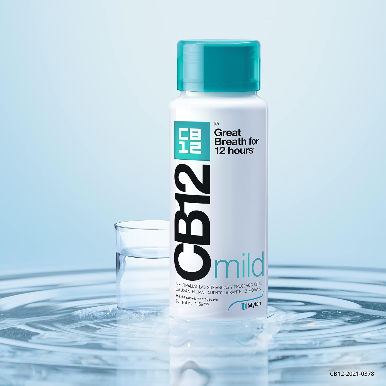 Detalle de CB12 Mild mint munskölj, flytande med mintsmak, 250 ml